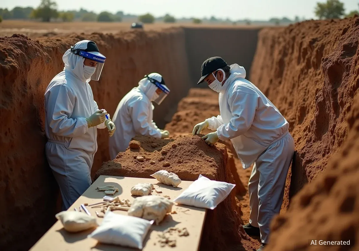 Siria: Forenses trabajan para identificar a miles de víctimas en fosas comunes