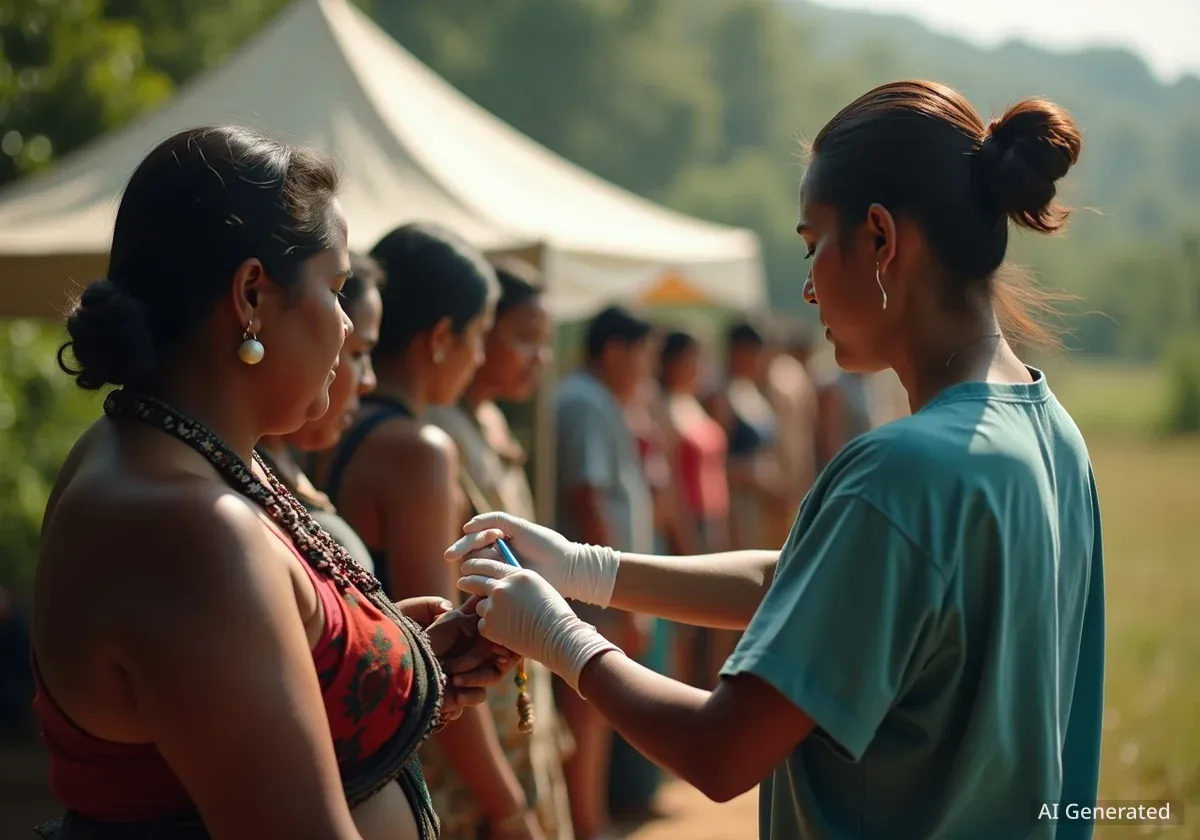 Atención médica integral a familias indígenas en Boquerón